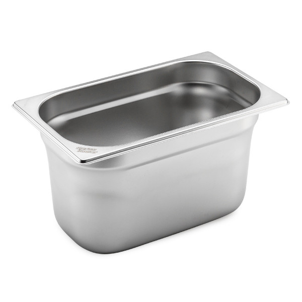GN 1/4 container without handles, stainless steel 