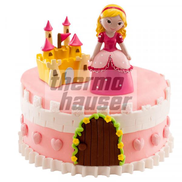 Tortenfiguren-Set Prinzessin mit Schloss
