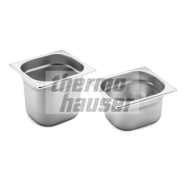 GN 1/6 container without handles, stainless steel